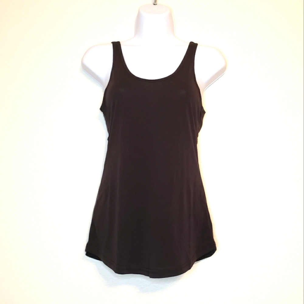 OYANUS Women's Black Workout Top Yoga Shirt Open Back Lightweight Gym Top XS